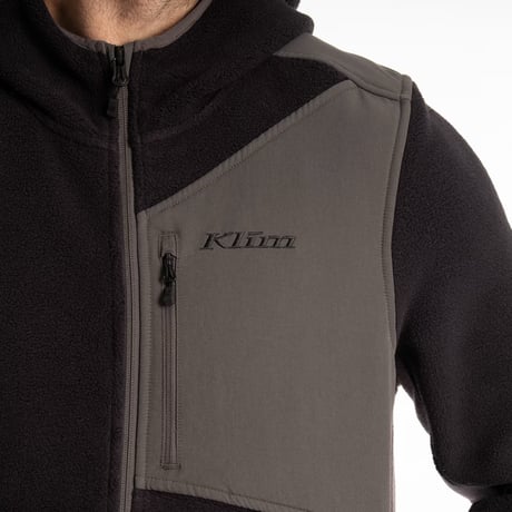 TETON CREST FLEECE HOODIE<BLACK - ASPHALT>