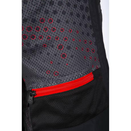 BAJA S4 JACKET<BLACK - FIERY RED>