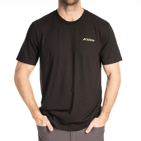 SADDLE MOUNTAIN TRI-BLEND TEE<BLACK - HI-VIS>