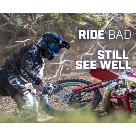 RAGE OFF-ROAD GOGGLE<ASPHALT - HI-VIS DARK SMOKE LENS>