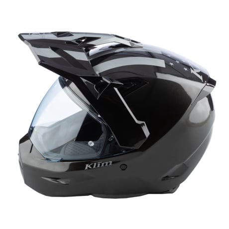 X1 ALPHA HELMET ECE/DOT<PATRIOT - GLOSS METALLIC GUNMETAL BLACK>