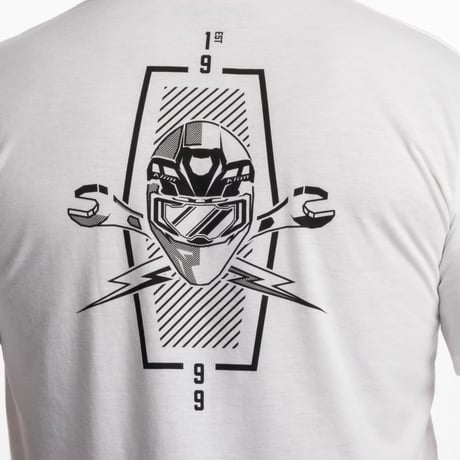 PETROL TRI-BLEND TEE<WHITE - BLACK>