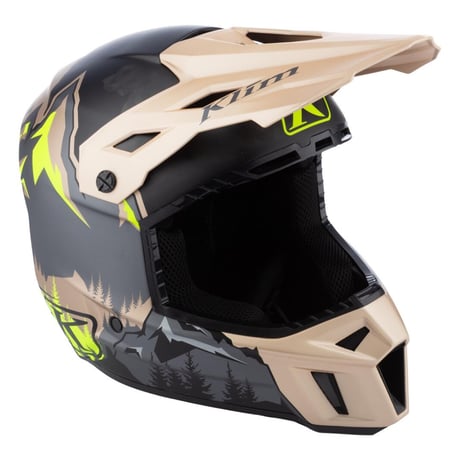 F3 CARBON HELMET ECE<DNA MONTANA TAN - HI-VIS>
