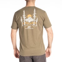 HAWLEY TRI-BLEND TEE<MILITARY GREEN FROST - RUSSET ORANGE>