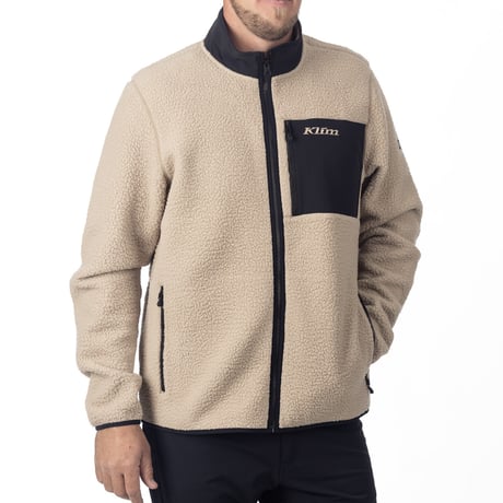 HIGH PILE JACKET<MONTANA TAN - BLACK>