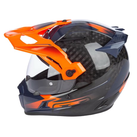 KRIOS PRO HELMET ECE/DOT<ECHO GLOSS BLACK - STRIKING ORANGE - PETROL>