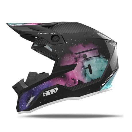 【取寄商品】ALTITUDE 2.0 CARBON FIBER HELMET<Galaxy - Gloss Finish>　snow向け