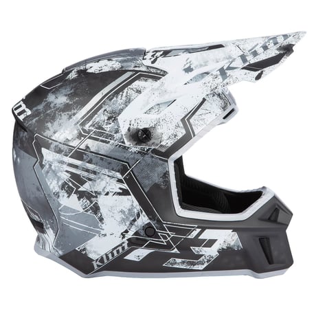 F3 CARBON HELMET ECE<UNRULY BLACK - WHITE>