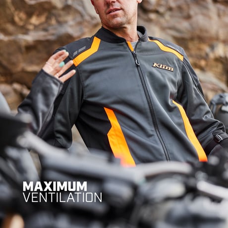INDUCTION JACKET<BLACK - STRIKE ORANGE>