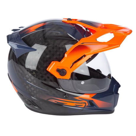 KRIOS PRO HELMET ECE/DOT<ECHO GLOSS BLACK - STRIKING ORANGE - PETROL>