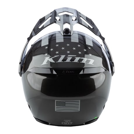 X1 ALPHA HELMET ECE/DOT<PATRIOT - GLOSS METALLIC GUNMETAL BLACK>