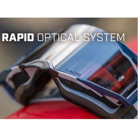 RAGE OFF-ROAD GOGGLE<COOL GRAY SILVER MIRROR LENS>
