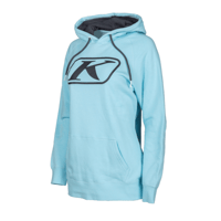 【女性用】KUTE CORP HOODIE<ASPHALT - CRYSTAL BLUE>