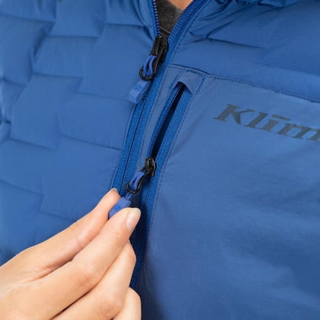 【女性用】LUNA STRETCH DOWN HOODED JACKET<MAZARINE BLUE>