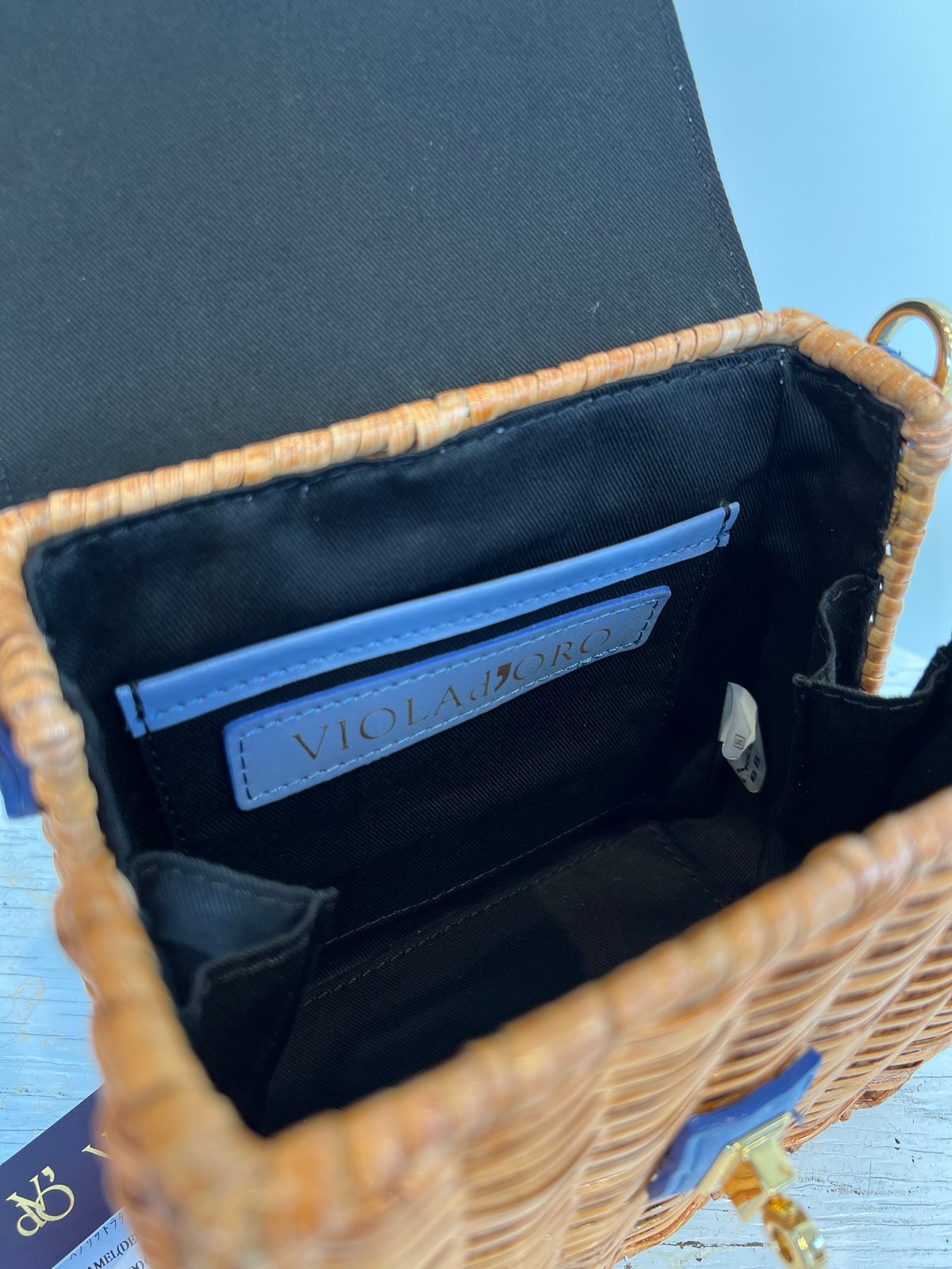 lei　定価￥25,300 スプリットラタン2WAYリングハンドルバッグ VIOLAd'ORO/スプリットラタン2WAYトップハンドルバッグ | RIPPLE