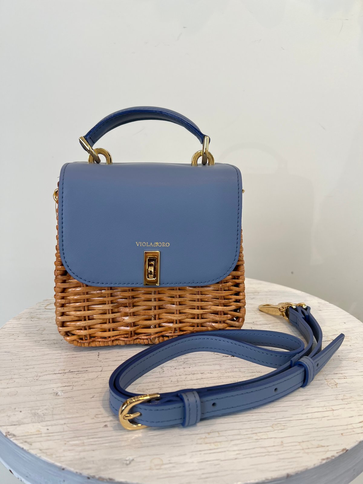 lei　定価￥25,300 スプリットラタン2WAYリングハンドルバッグ VIOLAd'ORO/スプリットラタン2WAYトップハンドルバッグ | RIPPLE