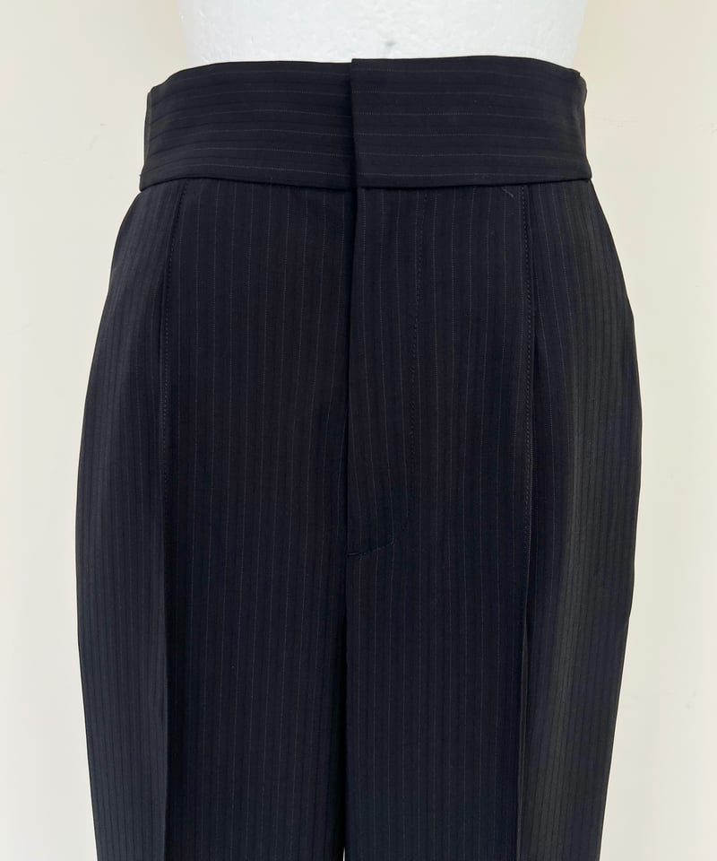 seyto ラメストライプワイドストレートパンツ seyto（セイト）の「Lame stripe wide straight pants / ラメ