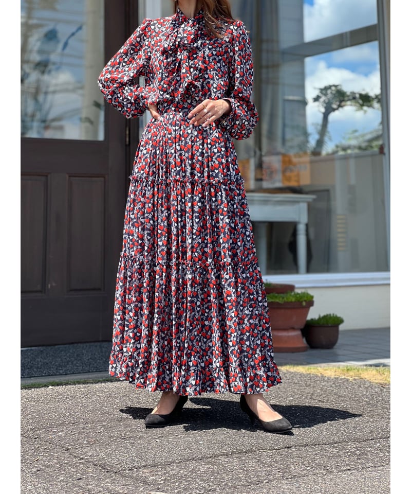 経典ブランド / DSC ハート柄シフォンボウタイブラウス オンラインショップ(愛知県江南市) RIPPLE | トップス