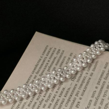 パールチョーカー編み込み ホワイト | ANNA SAKAMOTO