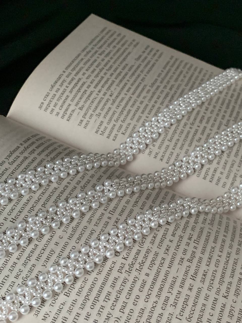 パールチョーカー編み込み ホワイト | ANNA SAKAMOTO