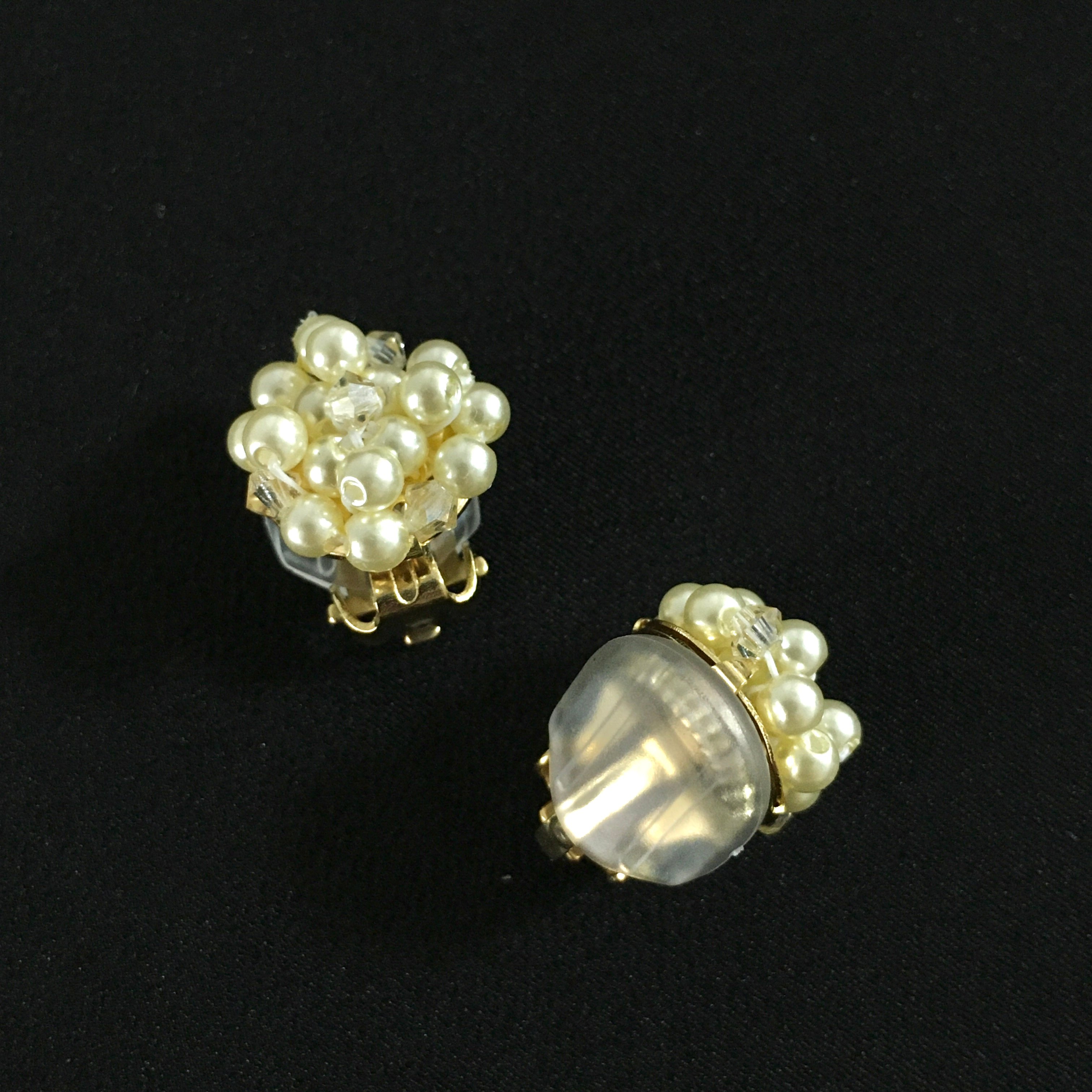 小粒イエローパールフラワーモチーフピアス・イヤリング | ANNA SAKAMOTO