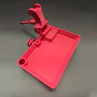 アルミへらお膳 砲台式　レッド　ミニ