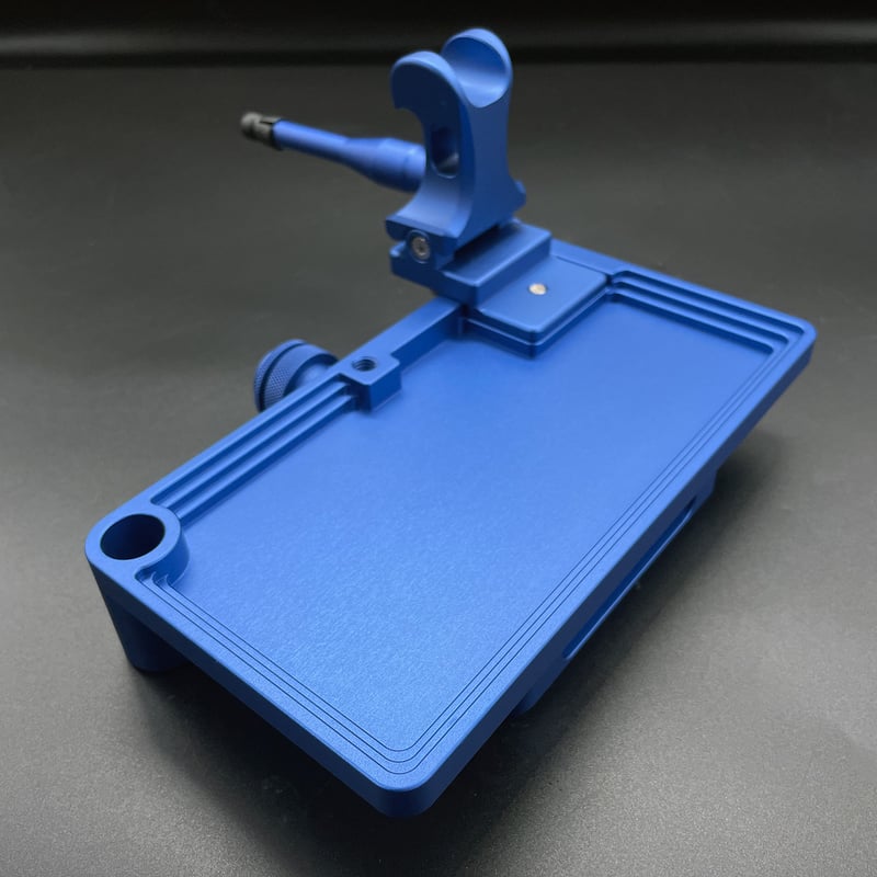 アルミへらお膳 砲台式 ブルー | 長谷部釣具店