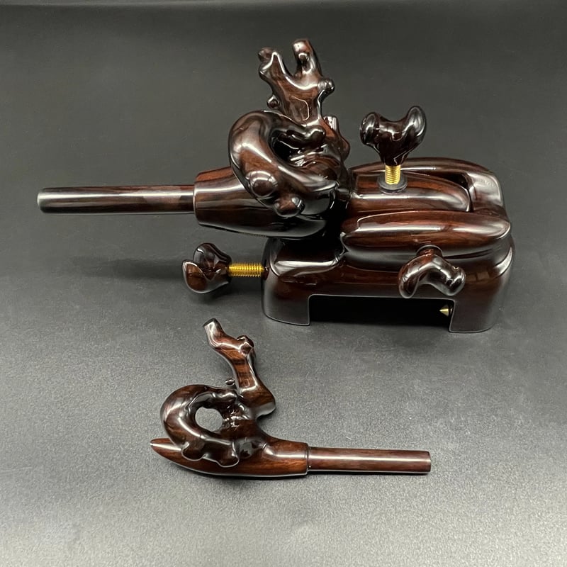 参考オーダー品 】松村作 黒檀（大） | 長谷部釣具店