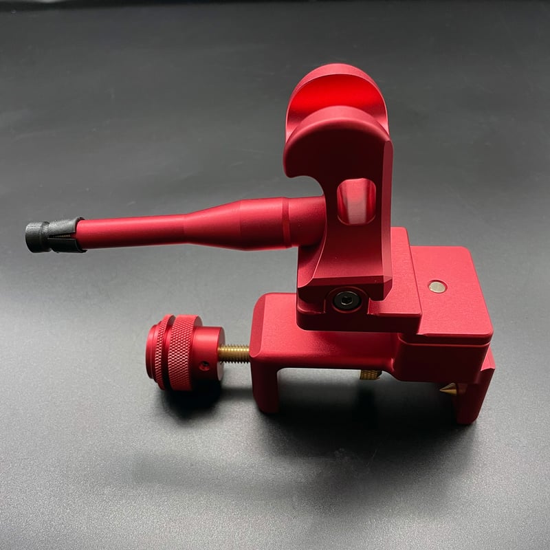 アルミ削り出し万力砲台式 レッド | 長谷部釣具店