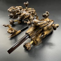 【参考オーダー品 】松村作　黒柿（縞）（超特大）