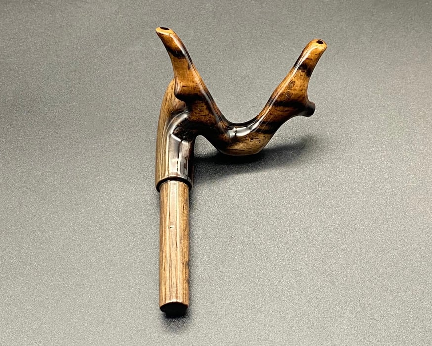 松村作 黒柿 竿枕入荷しました | 長谷部釣具店