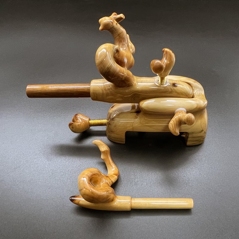 ヘラブナ釣り☆村松作杜松万力☆竿枕シリアルナンバー付き☆一点物226