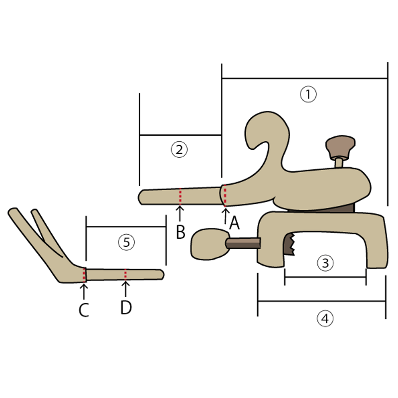 松村作 大砲万力 黒柿（小小型） | 長谷部釣具店