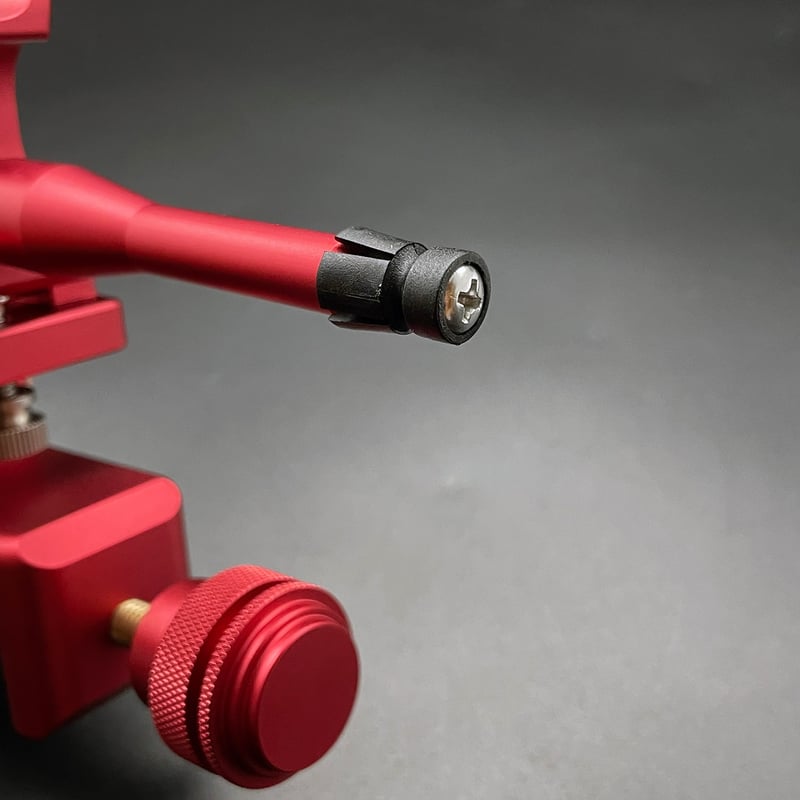 アルミ削り出し万力砲台式 レッド | 長谷部釣具店