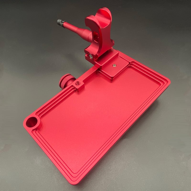 アルミ削り出し　へらお膳　砲台式 ヘラブナ　お膳 アルミへらお膳 砲台式 グレー | 長谷部釣具店