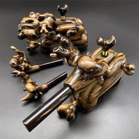 【参考品 】松村作　黒柿（縞）（中）