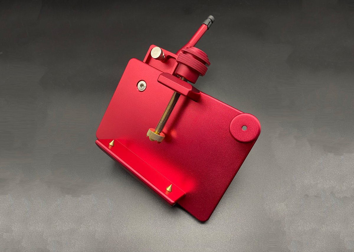 アルミへらお膳 砲台式 レッド ミニ | 長谷部釣具店