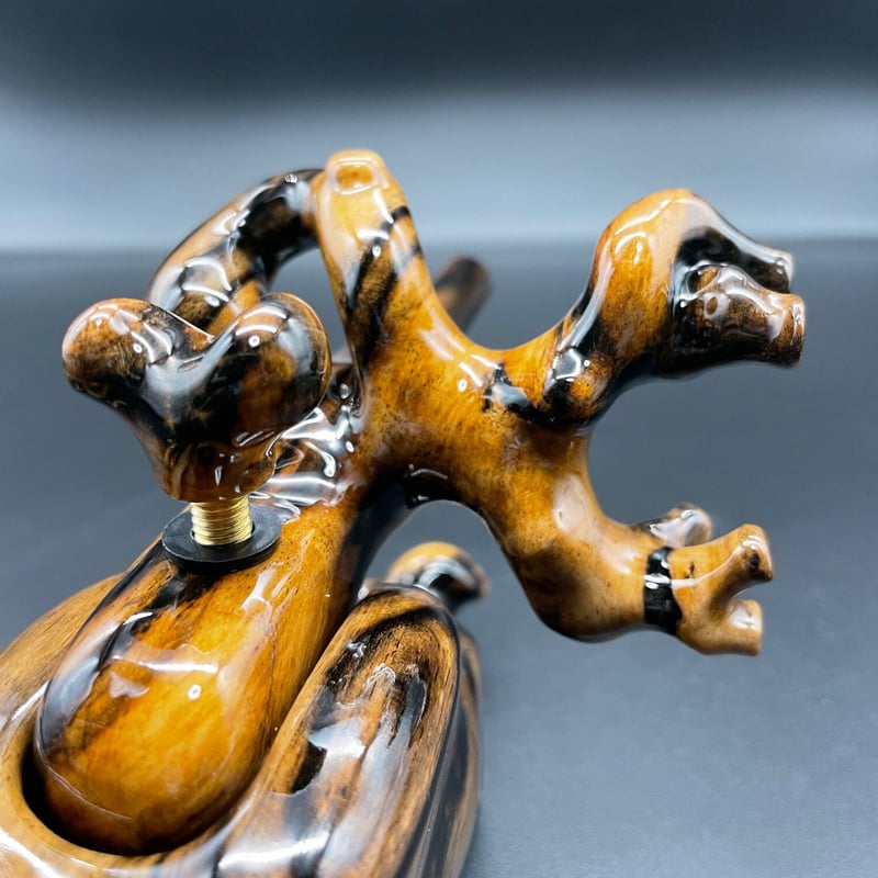 黒柿大砲万力 松村作 大砲万力 黒柿（特大） | 長谷部釣具店