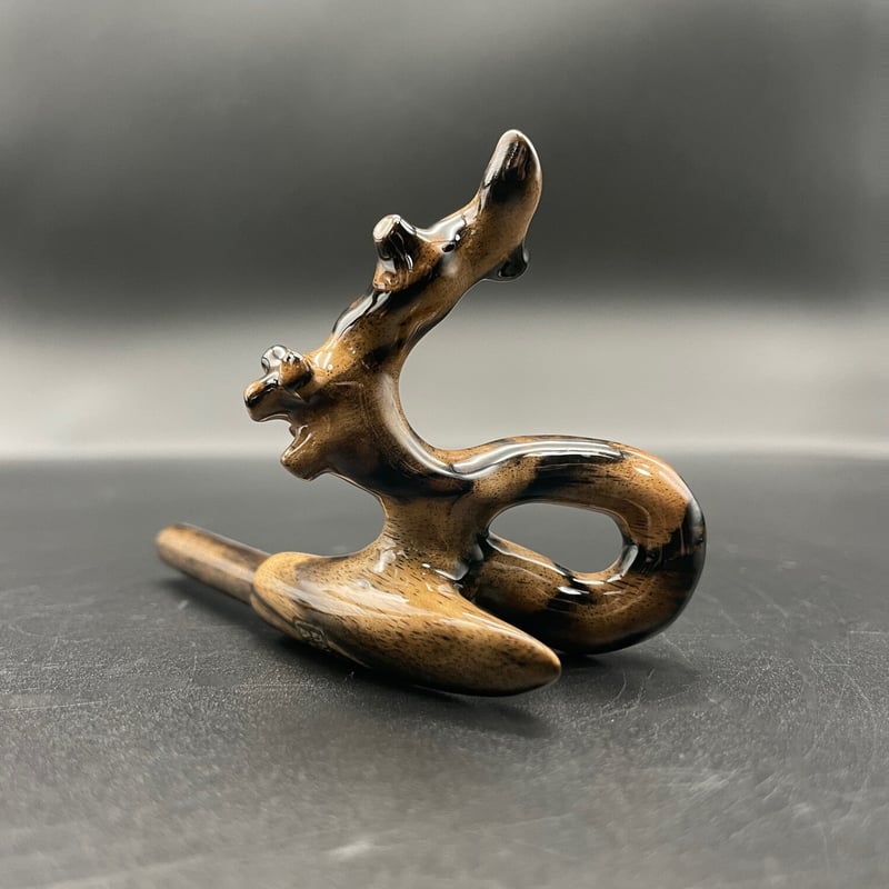 松村作 大砲万力 黒柿（孔雀）（大） | 長谷部釣具店