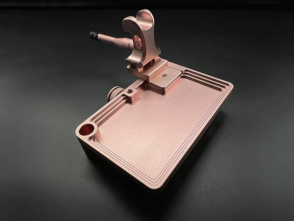 アルミへらお膳 砲台式 ピンク ミニ | 長谷部釣具店