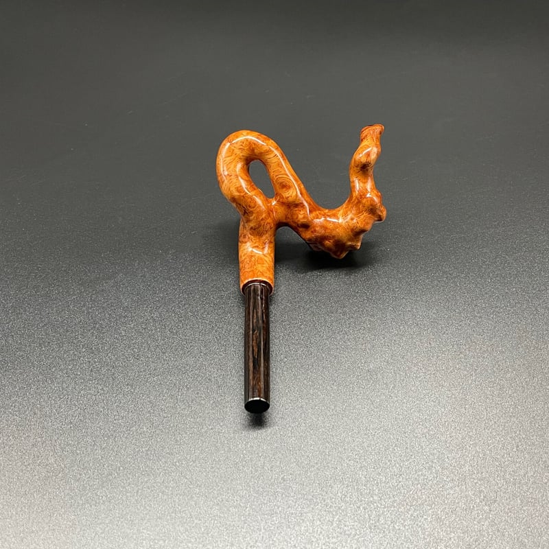 松村作 花梨（こぶ杢） 大砲万力（中）玉置台（中） | 長谷部釣具店