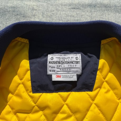 NAOSHIYA CUSTOM FACTORY　シンサレートキルティング軽量ナイロンベスト