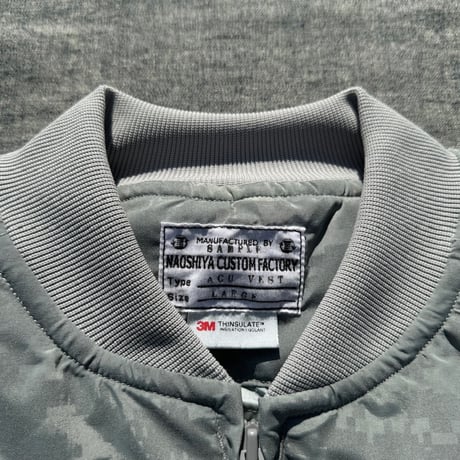 NAOSHIYA CUSTOM FACTORY　シンサレートキルティング軽量ナイロンベスト