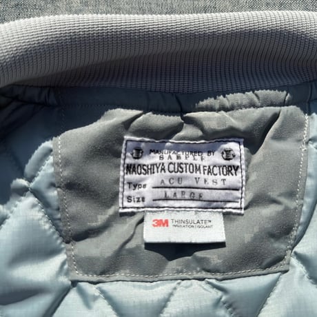 NAOSHIYA CUSTOM FACTORY　シンサレートキルティング軽量ナイロンベスト