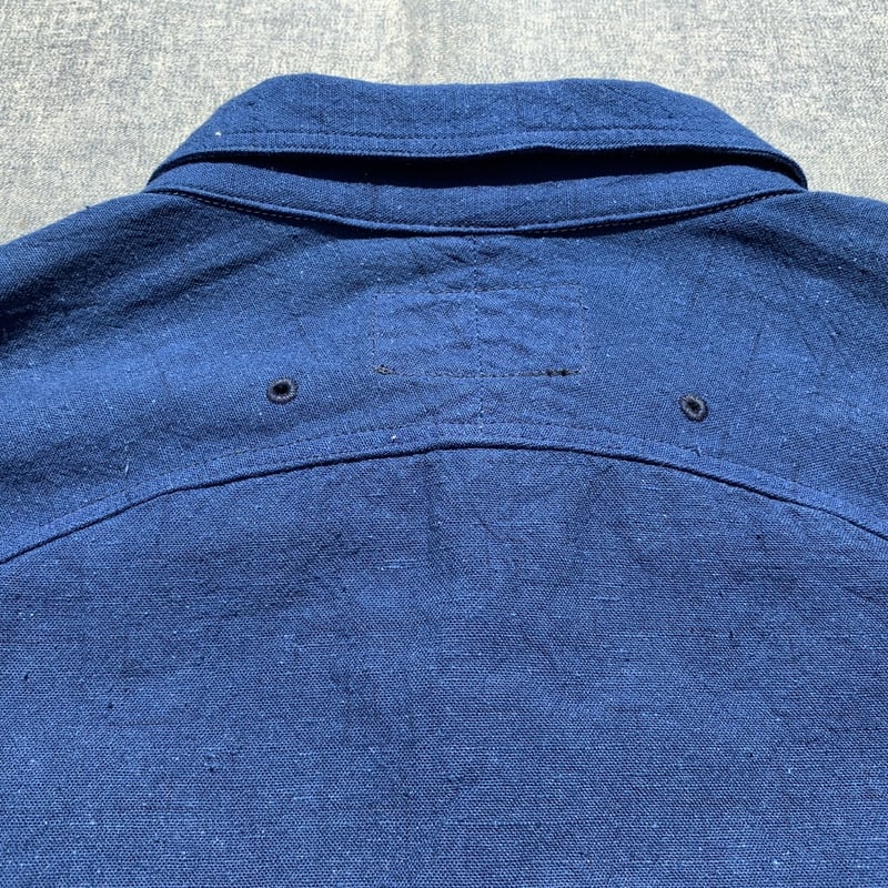 日本の伝統生地で現代服を作る 「かすりのワークシャツ」 そめ