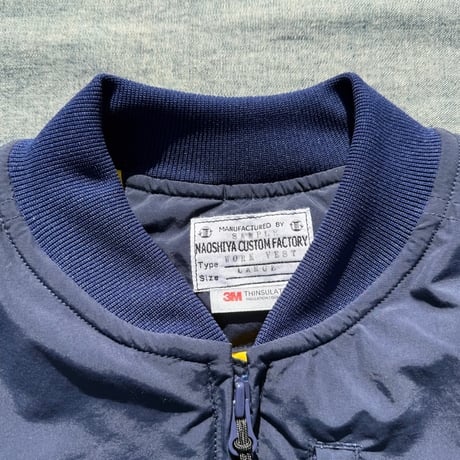 NAOSHIYA CUSTOM FACTORY　シンサレートキルティング軽量ナイロンベスト