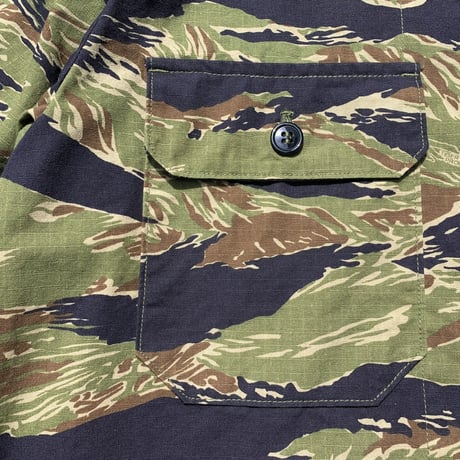 NAOSHIYA CUSTOM FACTORY　アメリカンファブリック　タイガーストライプシャツ