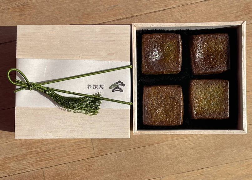 ギフトラッピング】お抹茶キュービックカヌレ 4個入×4箱セット