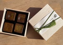 【ギフトラッピング】お抹茶キュービックカヌレ 4個入×4箱セット
