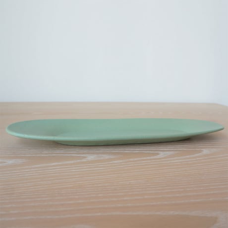 3RD CERAMICS　楕円皿　M　ターコイズ